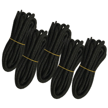 5pair 5mm Thick Heavy duty Round Hiking Work Boot Shoe laces Strings Replacement