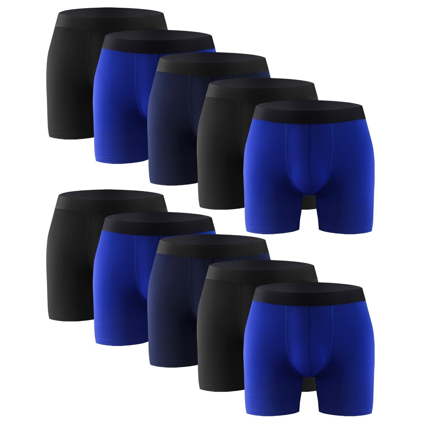 10PK Comfort Flex Mens Boxer Briefs Assorted Underwear Size S M L XL XXL Medium