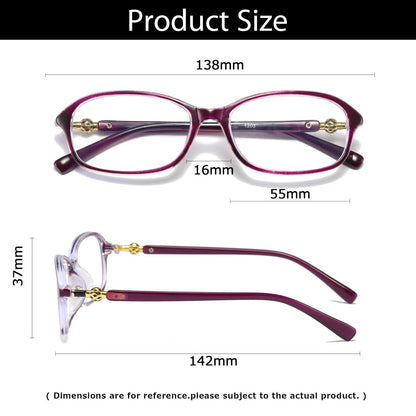 2 PK Womens Blue Light Blocking Reading Glasses Readers for Computer Paper Work