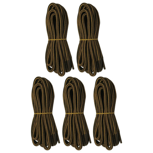 5pair 5mm Thick Heavy duty Round Hiking Work Boot Shoe laces Strings Replacement