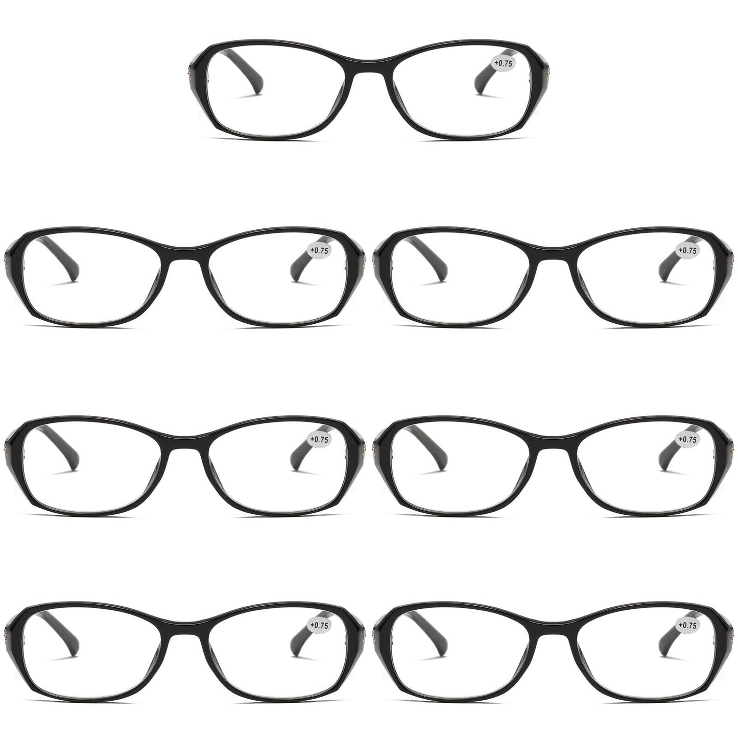 7 Pair Womens Ladies Blue Light Blocking Reading Glasses Computer Gaming Readers