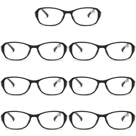 7 Pair Womens Ladies Blue Light Blocking Reading Glasses Computer Gaming Readers