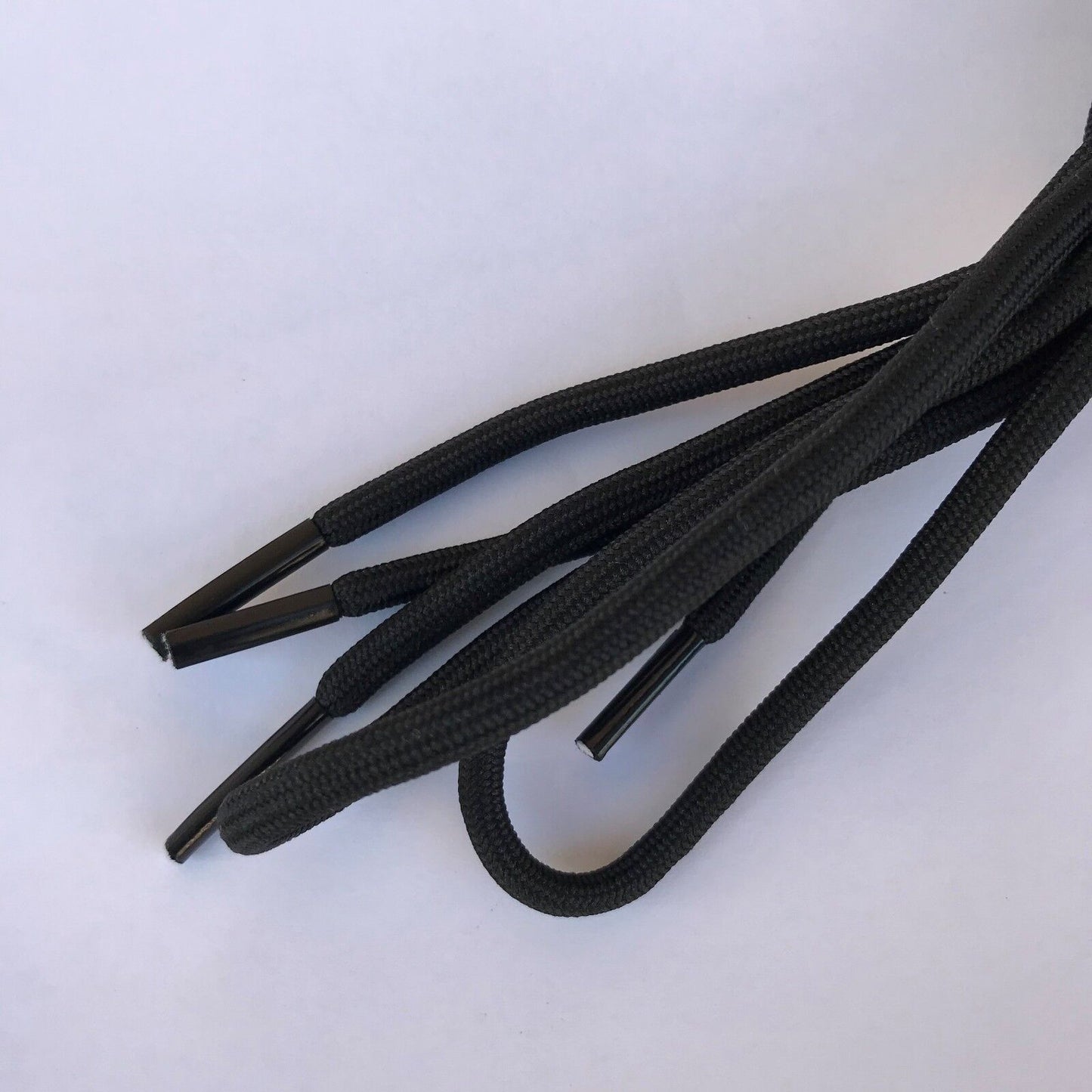 Black round shoe boot laces for hiking work 36 38 40 42 45 48 54 58 62 63 inch