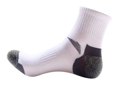 1 Pair Mens Mid Cut Ankle Quarter Athletic Casual Sport Cotton Socks Size 6-12