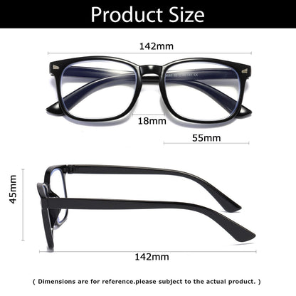 4 Pair Mens Unisex Blue Light Blocking Reading Glasses Anti Blue Light Readers