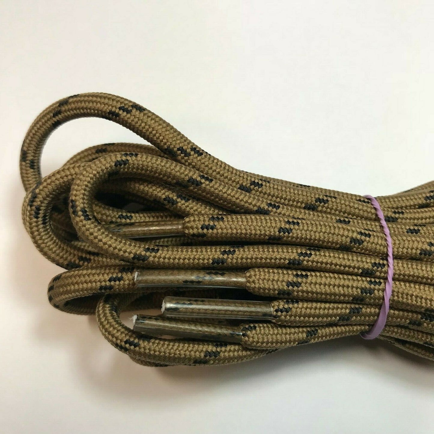 Black heavy duty long military hiking work boot shoe laces strings for men women