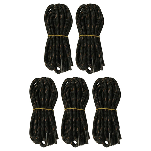 5 pairs 5mm Thick Heavy duty Round Hiking Work Boot Shoe laces Military Strings