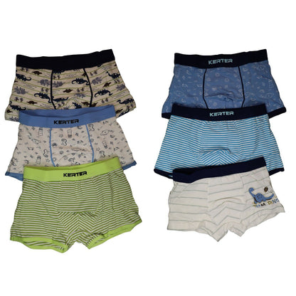 12 Pack Cotton Toddler Little Boys Kids Underwear Underpants Boxer Briefs 4T-8T