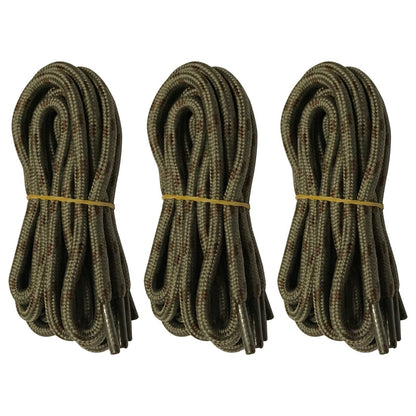 3pair 5mm Thick Heavy duty Round Hiking Work Boot Shoe laces Strings Men Women