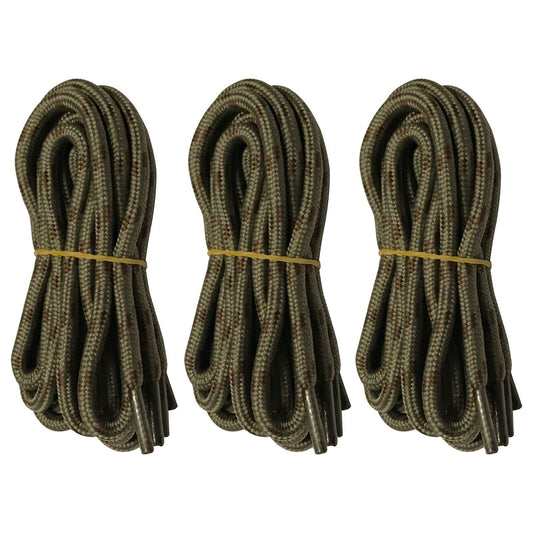 3pair 5mm Thick Heavy duty Round Hiking Work Boot Shoe laces Strings Men Women