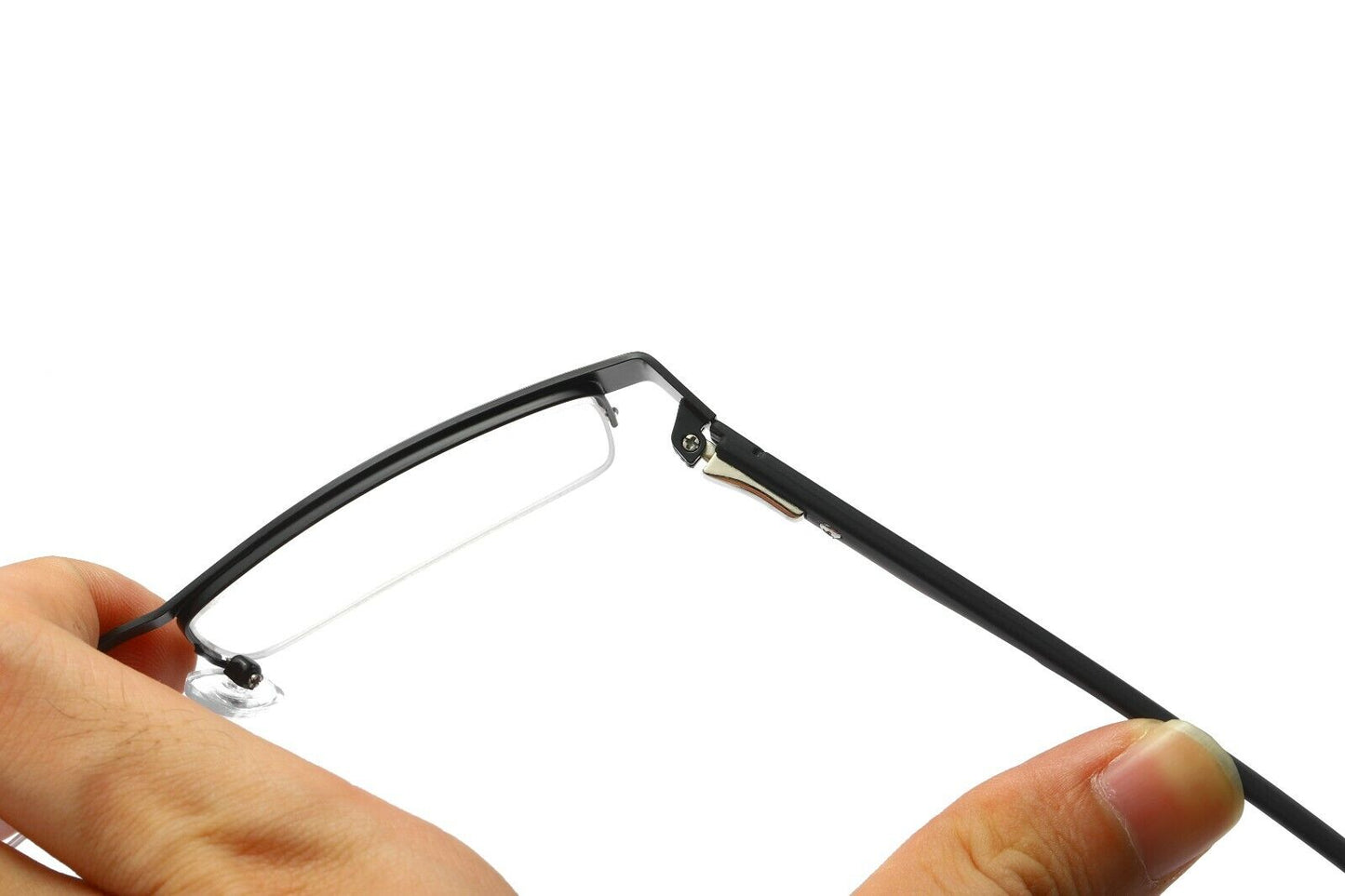 11 Pairs Mens Metal Black Frame Rectangular Reading Glasses Spring Hinge Readers