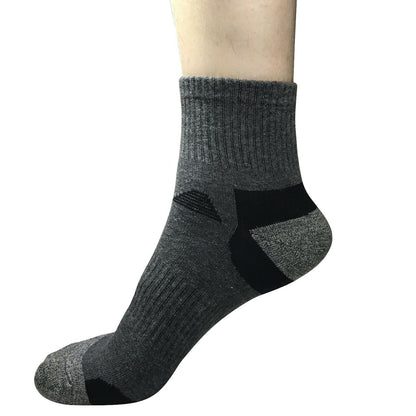 9 Pairs Mens Mid Cut Ankle Quarter Athletic Casual Sport Cotton Socks Size 6-12