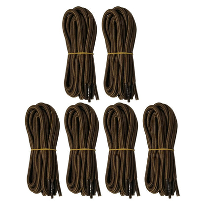 6pair 5mm Thick Heavy duty Round Hiking Work Boot Shoe laces Strings Replacement