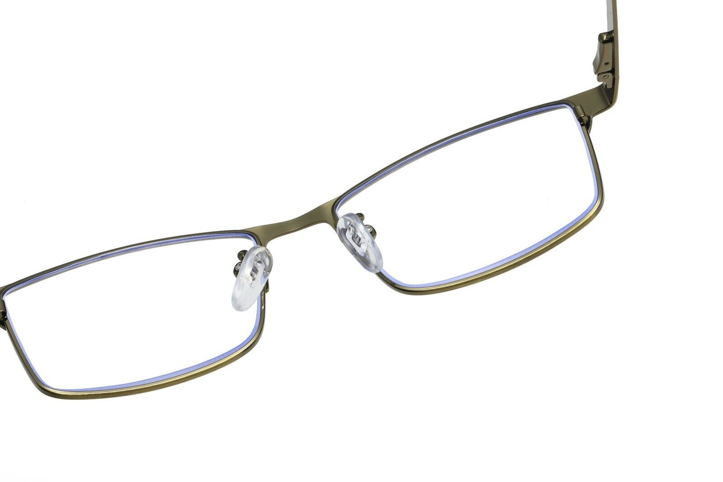 3 PK Mens Spring Hinge Metal Frame Blue Light Blocking Reading Glasses Readers