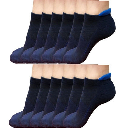 Lot 12 Mens Low Cut Ankle Cotton Athletic Cushion Sport Running Socks Size 6-12