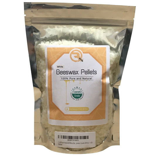 2 4 8 15 oz Pure Natural White Beeswax Pellets Pastilles for Candle Soap Making