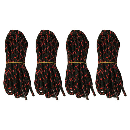 4 pairs 5mm Thick Heavy duty Round Hiking Work Boot Shoe laces Military Strings