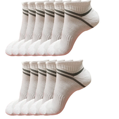 11pair Mens Low Cut Ankle Cotton Athletic Cushion Casual Performance Sport Socks