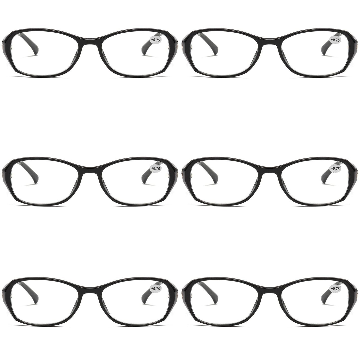 6 Pair Womens Ladies Blue Light Blocking Reading Glasses Computer Gaming Readers