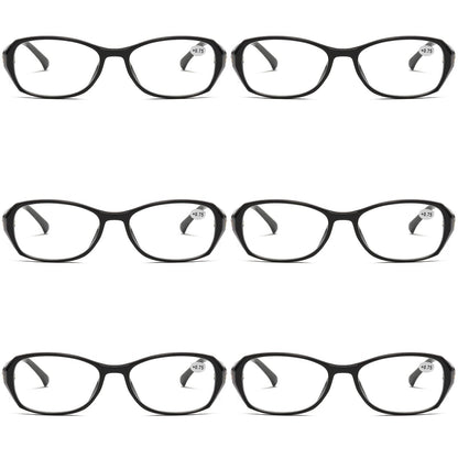 6 Pair Womens Ladies Blue Light Blocking Reading Glasses Computer Gaming Readers