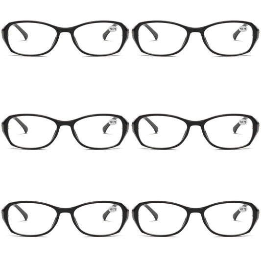 6 Pair Womens Ladies Blue Light Blocking Reading Glasses Computer Gaming Readers