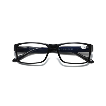 1 PK Mens Unisex Blue Light Blocking Reading Glasses Black Spring Hinge Readers