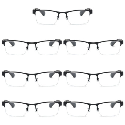 7 PK Men Blue Light Blocker Reading Glasses Anti Blue Light Spring Hinge Readers