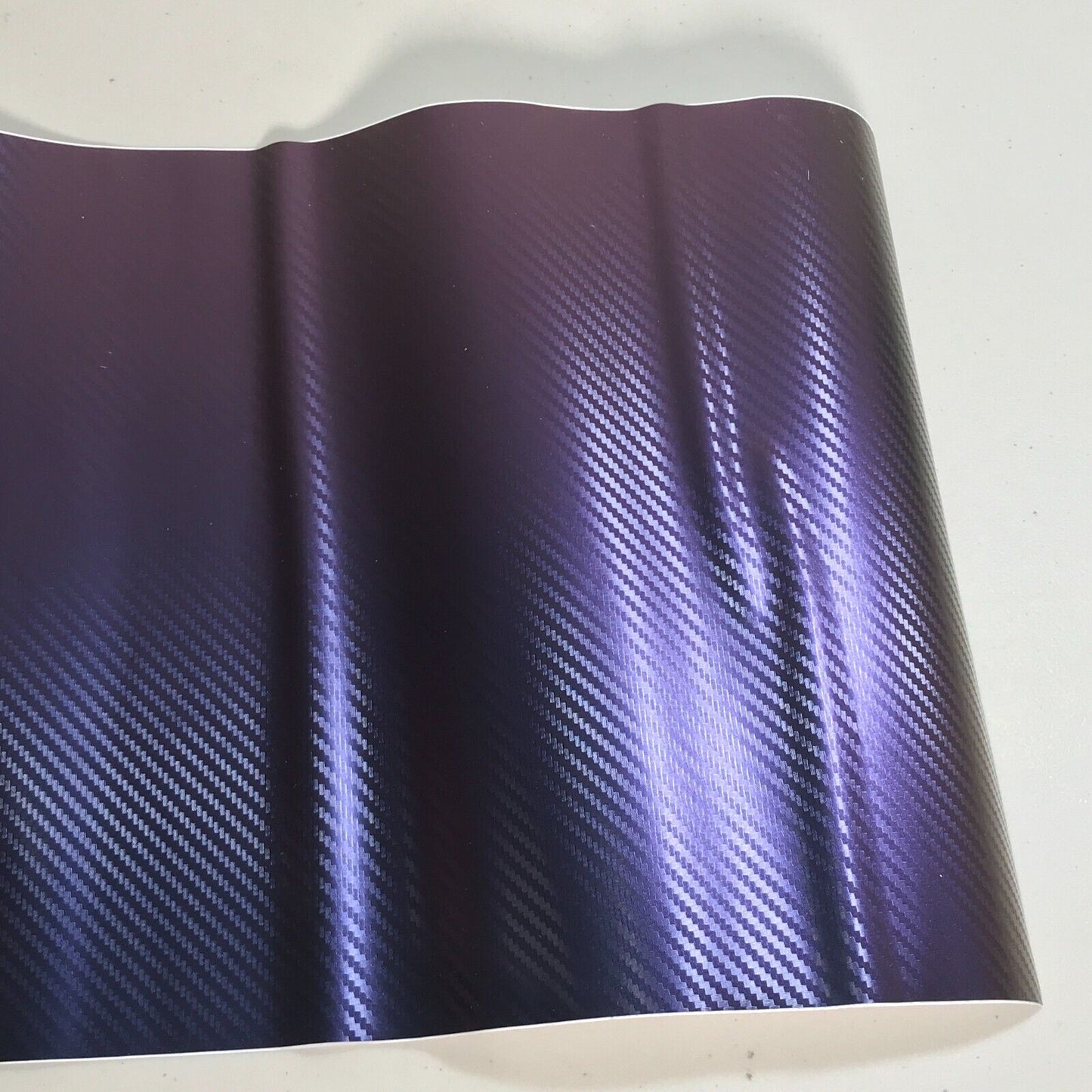 12" x 60" Carbon Fiber Purple Car Vinyl Wrap Auto Sticker Decal Film for Vehicle