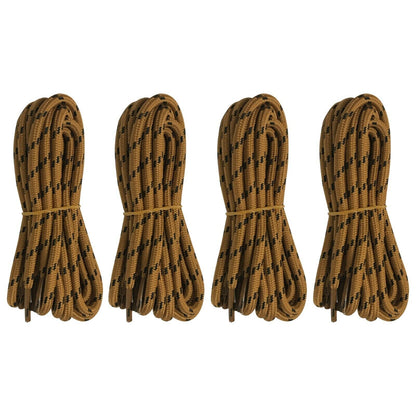 4 pairs 5mm Thick Heavy duty Round Hiking Work Boot Shoe laces Military Strings