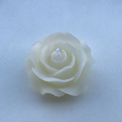 3 Set 100% Pure Natural Handmade Rose Flower Shape Beeswax Candles Cotton Wick