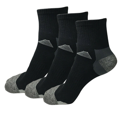 Lot 3-12 Mens Mid Cut Ankle Quarter Athletic Breathable Sport Cotton Socks 6-12