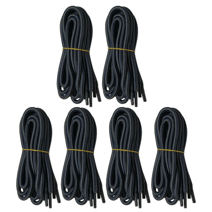 6pair 5mm Thick Heavy duty Round Hiking Work Boot Shoe laces Strings Replacement