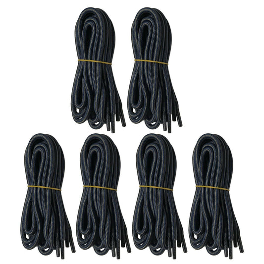 6pair 5mm Thick Heavy duty Round Hiking Work Boot Shoe laces Strings Replacement