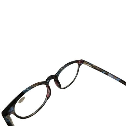 1PK Ladies Womens Round Blue Light Blocking Reading Glasses Spring Hinge Readers