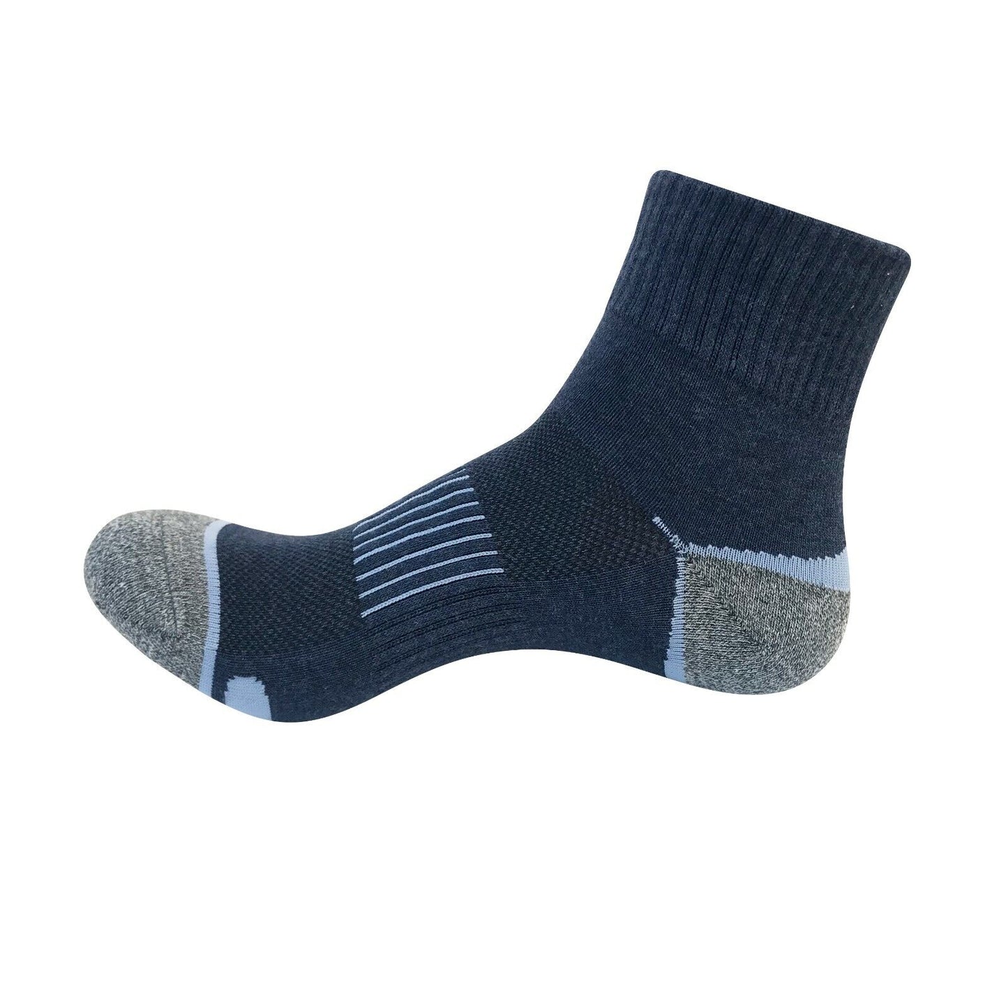 1 Pair Mens Mid Cut Ankle Quarter Athletic Casual Sport Cotton Socks Size 6-12