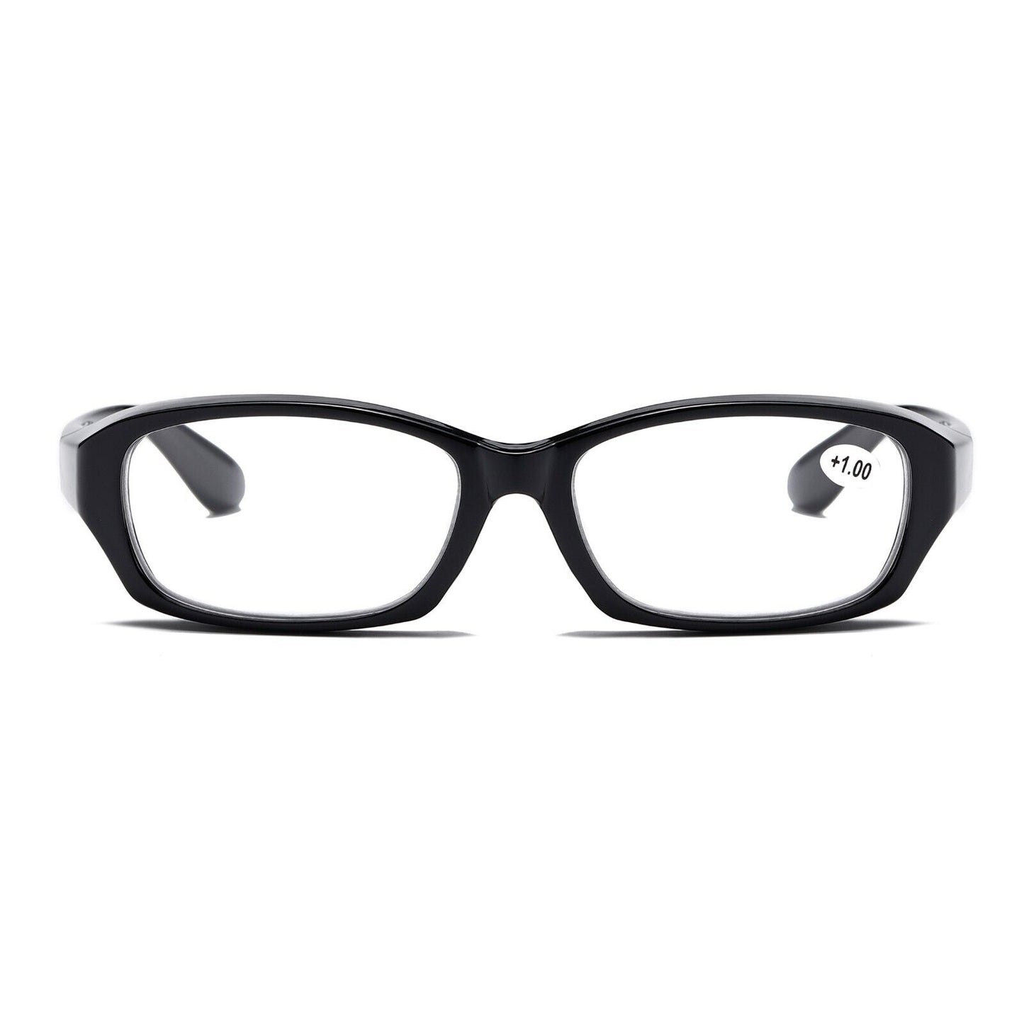 3 PK Clear Lens Mens Black Frame Reading Glasses Heavy Duty Readers for Work