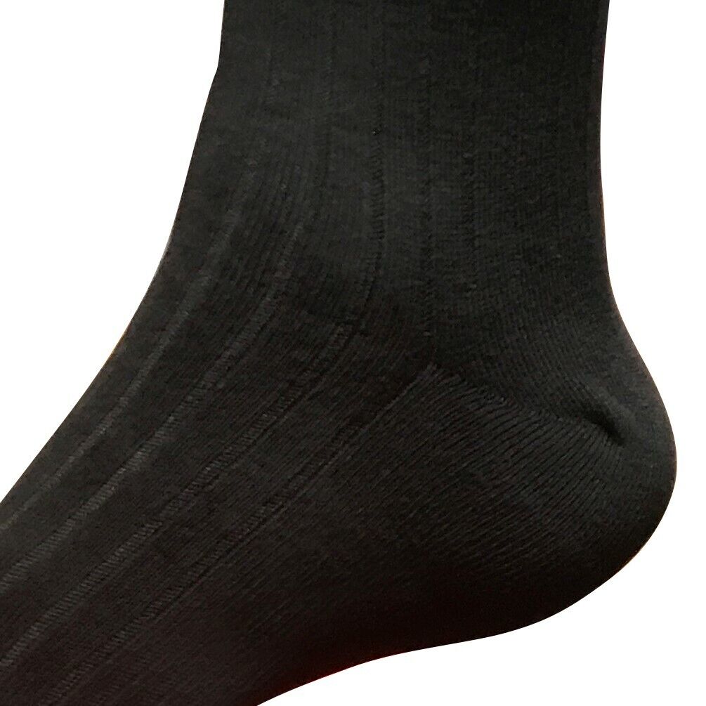 6pair Mens Comfortable Cotton Casual Classic Crew Dress Socks Mid Calf 9-13