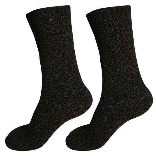 2pair Mens Heavy Duty Thick Winter Thermal Warm Hiking Knit Crew Wool Boot Socks