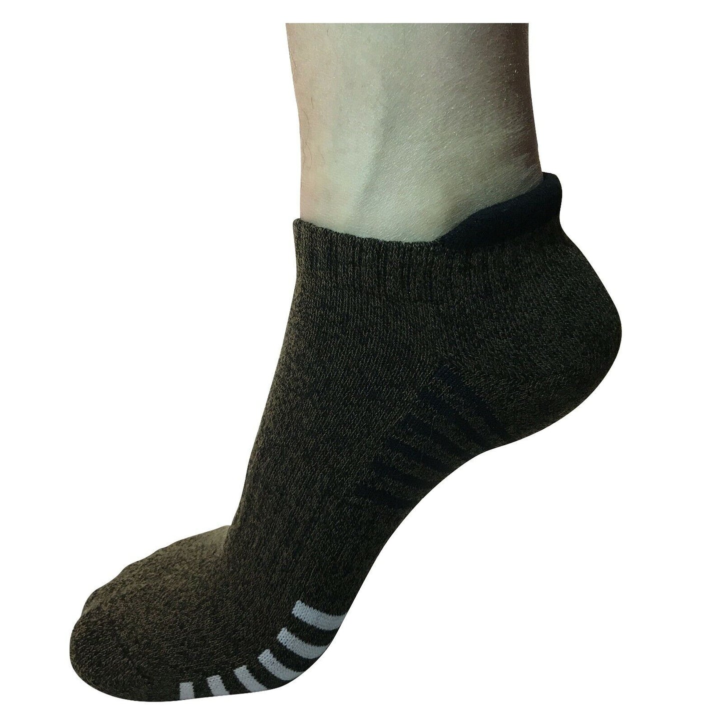 2 Pair Mens Low Cut Ankle Breathable Cotton Cushion Athletic Running Sport Socks