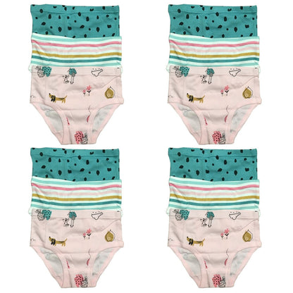 12 PK Toddler Little Girls Cotton Underwear Briefs Kids Panties Mermaid Pattern