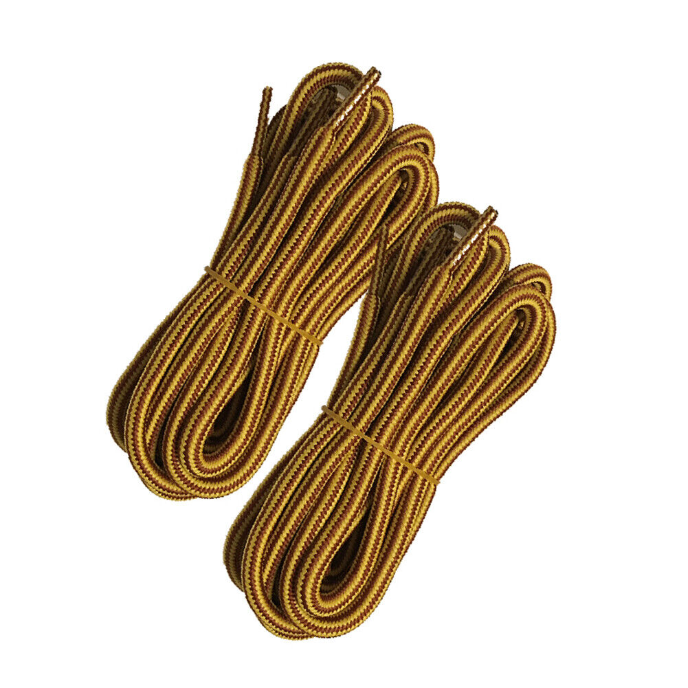 2pair 5mm Thick Heavy duty Round Boot Shoe laces Strings for Hiking Work Walking