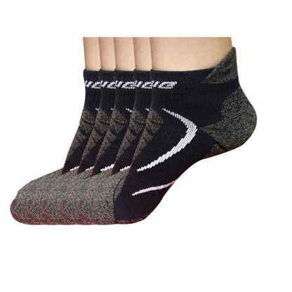 5 pairs Mens Low Cut Ankle Cotton Athletic Cushion Sport Running Socks Size 6-12