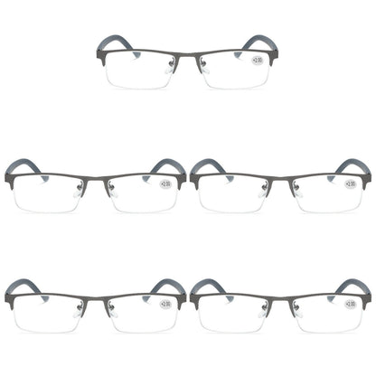 5 PK Men Blue Light Blocker Reading Glasses Anti Blue Light Spring Hinge Readers