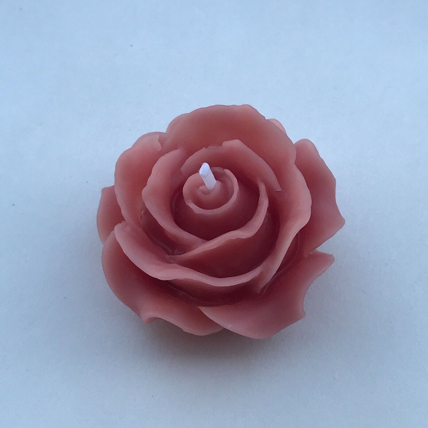 3 Set 100% Pure Natural Handmade Rose Flower Shape Beeswax Candles Cotton Wick