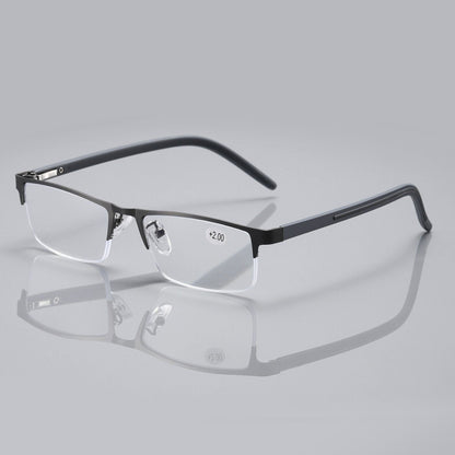 5 PK Mens Spring Hinge Half Frame Blue Light Blocking Reading Glasses Readers