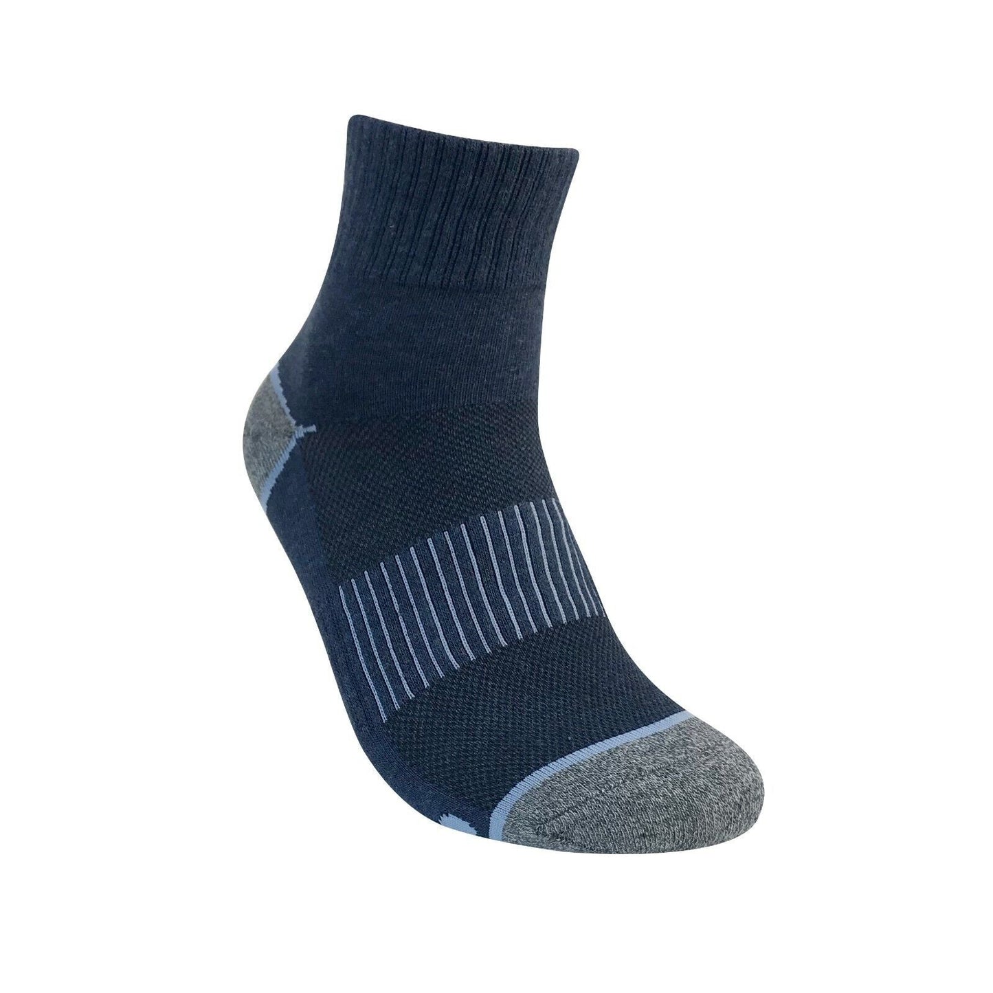 4 Pair Mens Mid Cut Ankle Quarter Athletic Casual Sport Cotton Socks Size 6-12