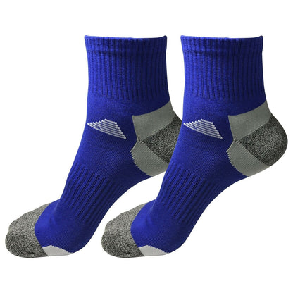 2 Pairs Mens Mid Cut Ankle Quarter Athletic Casual Sport Cotton Socks Size 6-12