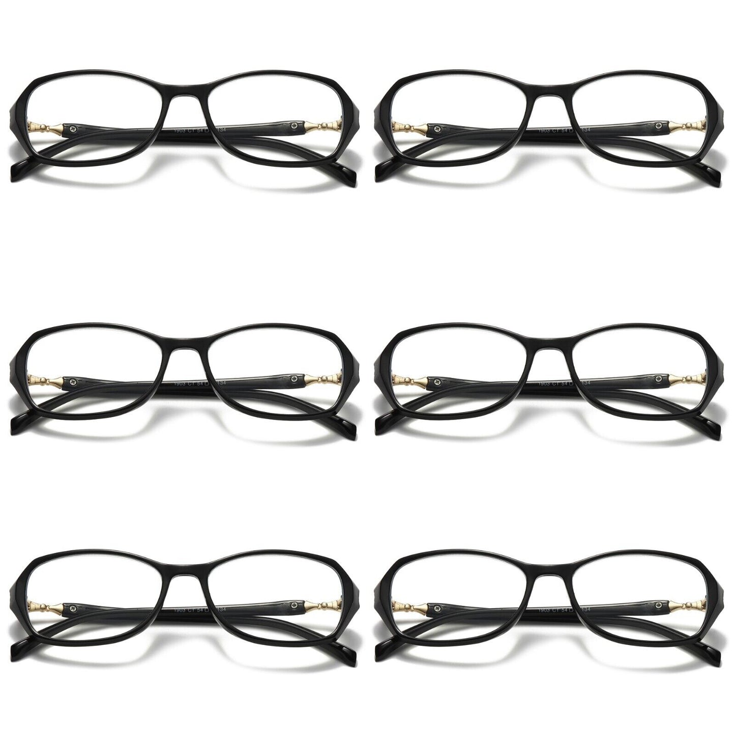 6 Pair Womens Blue Light Blocking Reading Glasses Anti Blue Light Ladies Readers