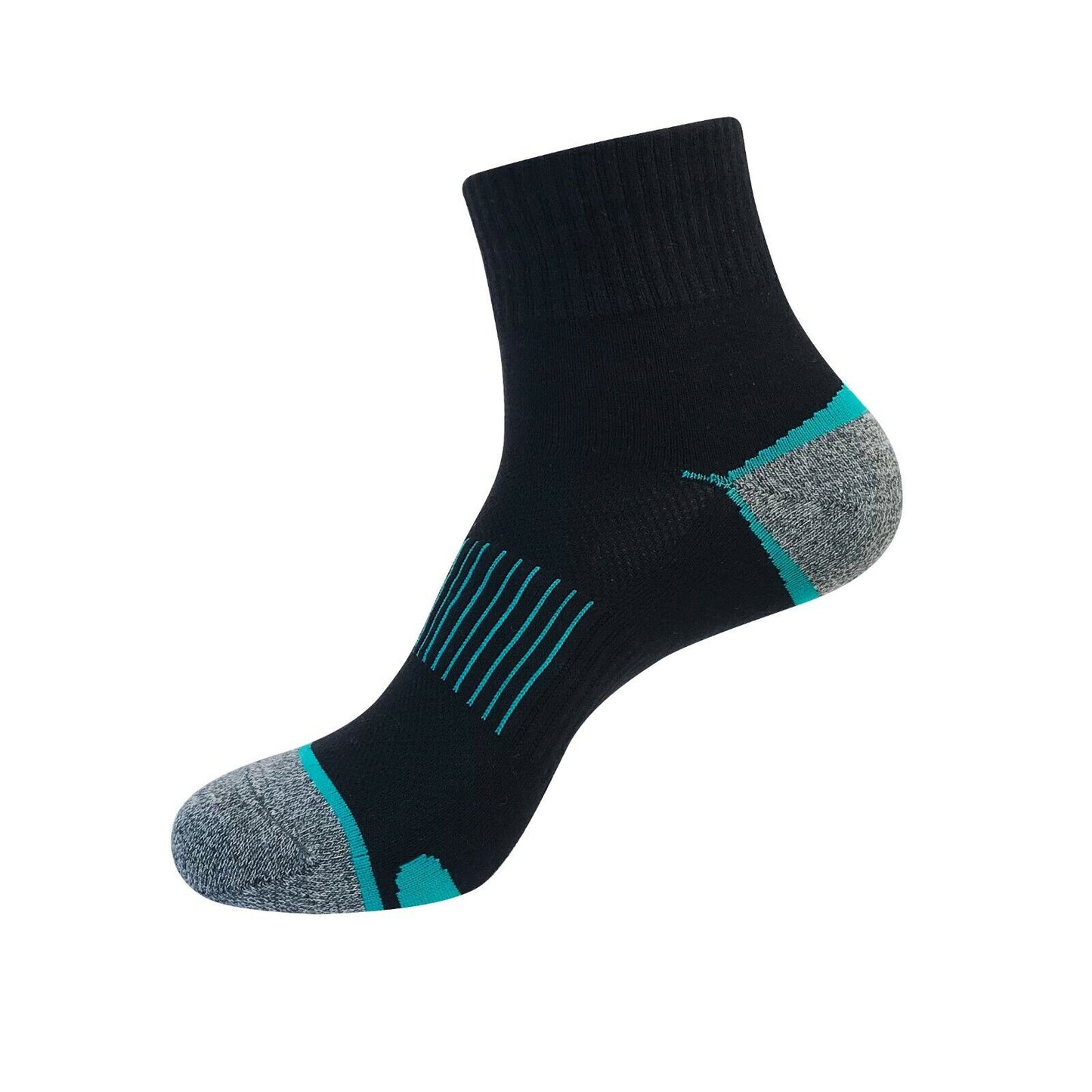 1 Pair Mens Mid Cut Ankle Quarter Athletic Casual Sport Cotton Socks Size 6-12