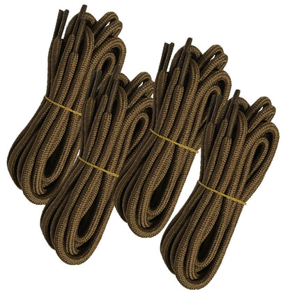 4pair 5mm Thick Heavy duty Round Hiking Work Boot Shoe laces Strings Replacement